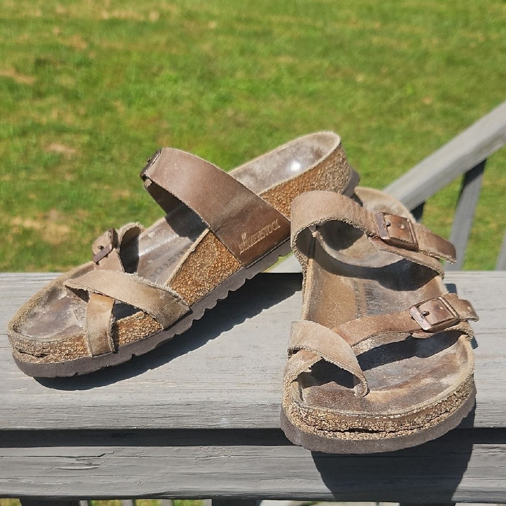 Birkenstock Mayari Sandals Size 36 | Open Footprint | Well Worn